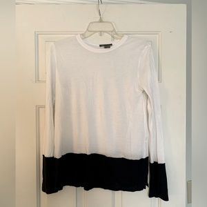Vince color block long sleeve tee